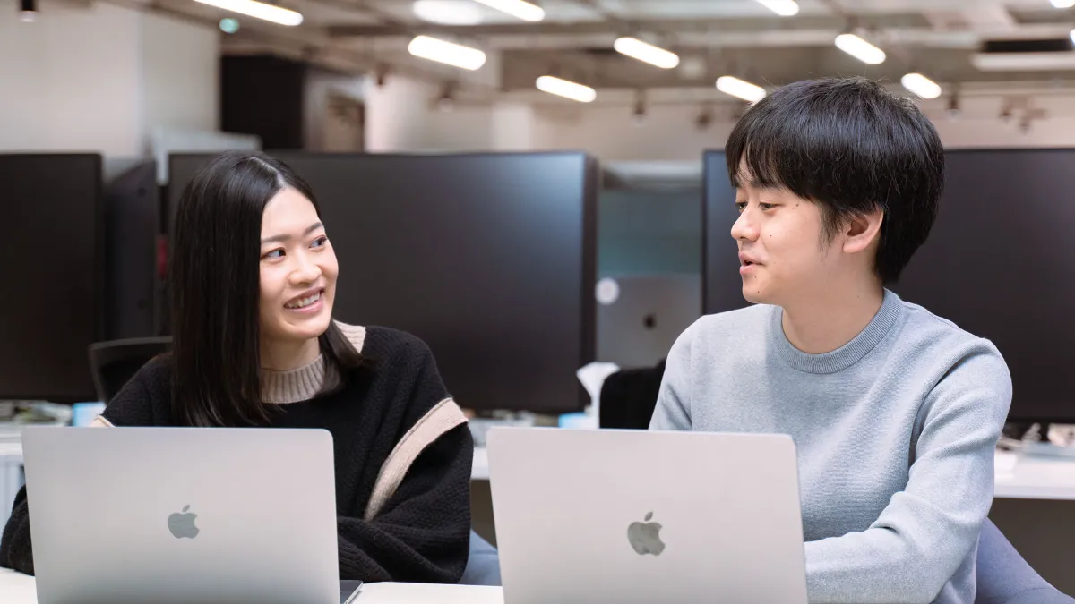 Belong様CEO 井上様のインタビューの様子