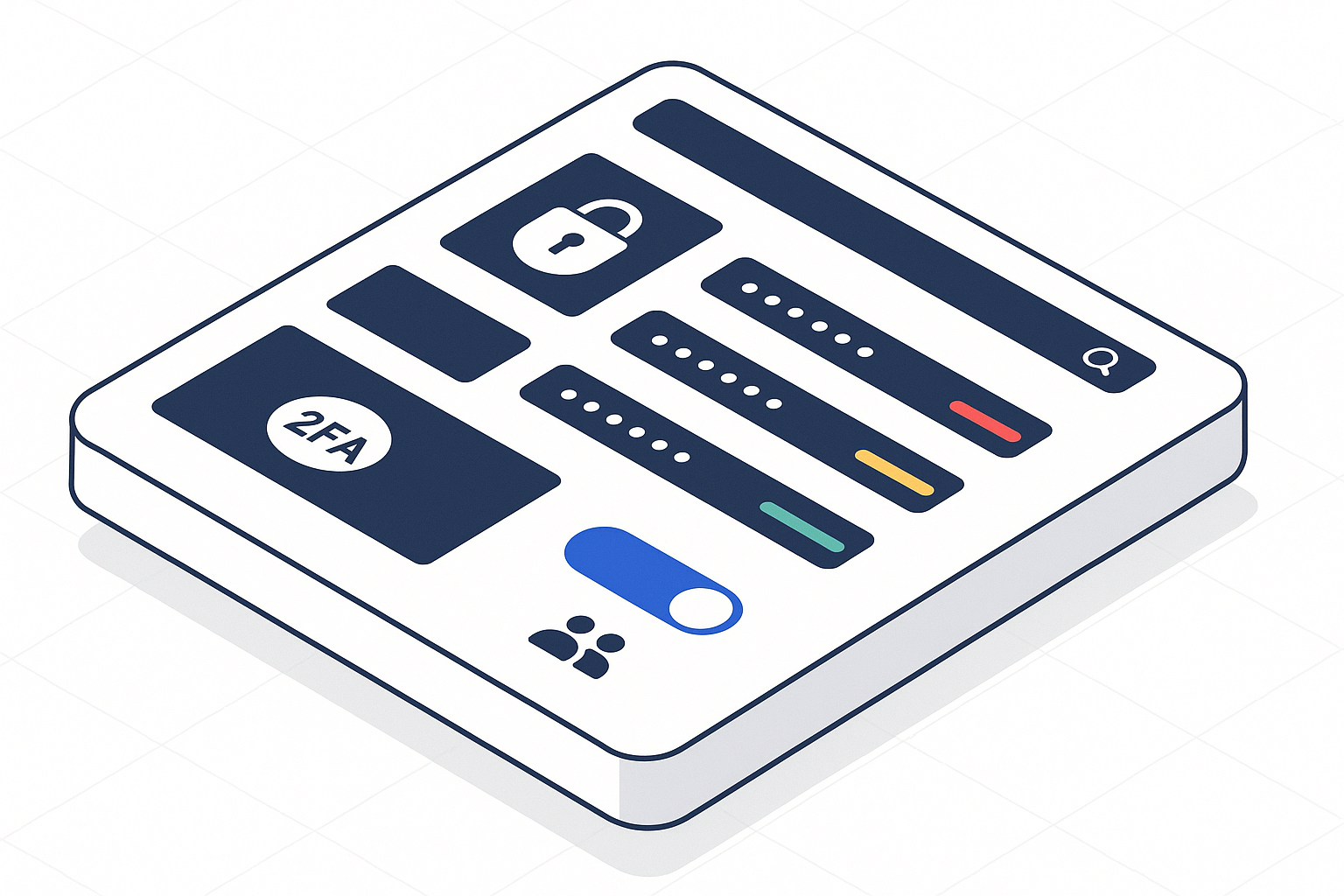 Keeperによるパスワード管理の概念図