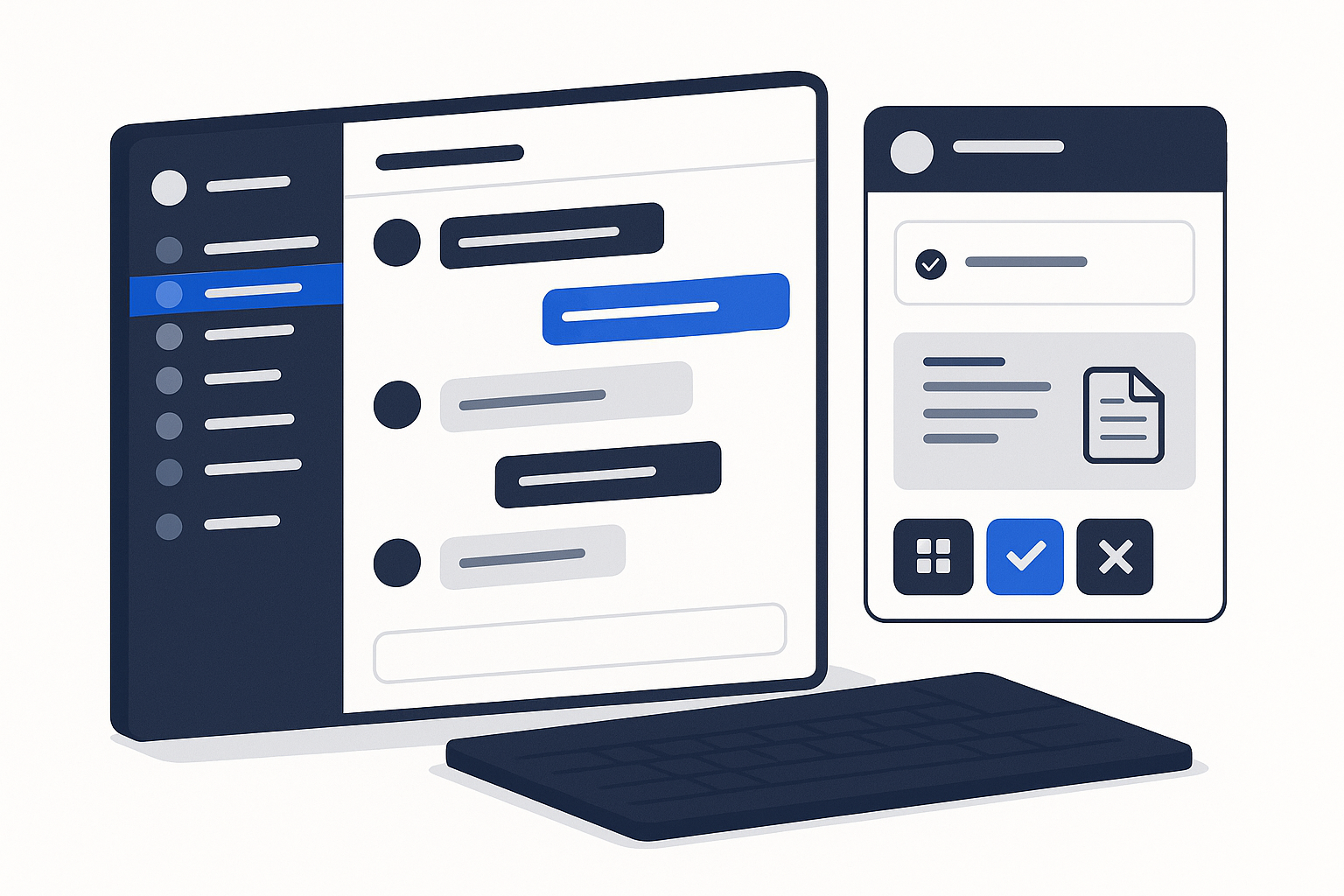 Slackのチャンネル画面