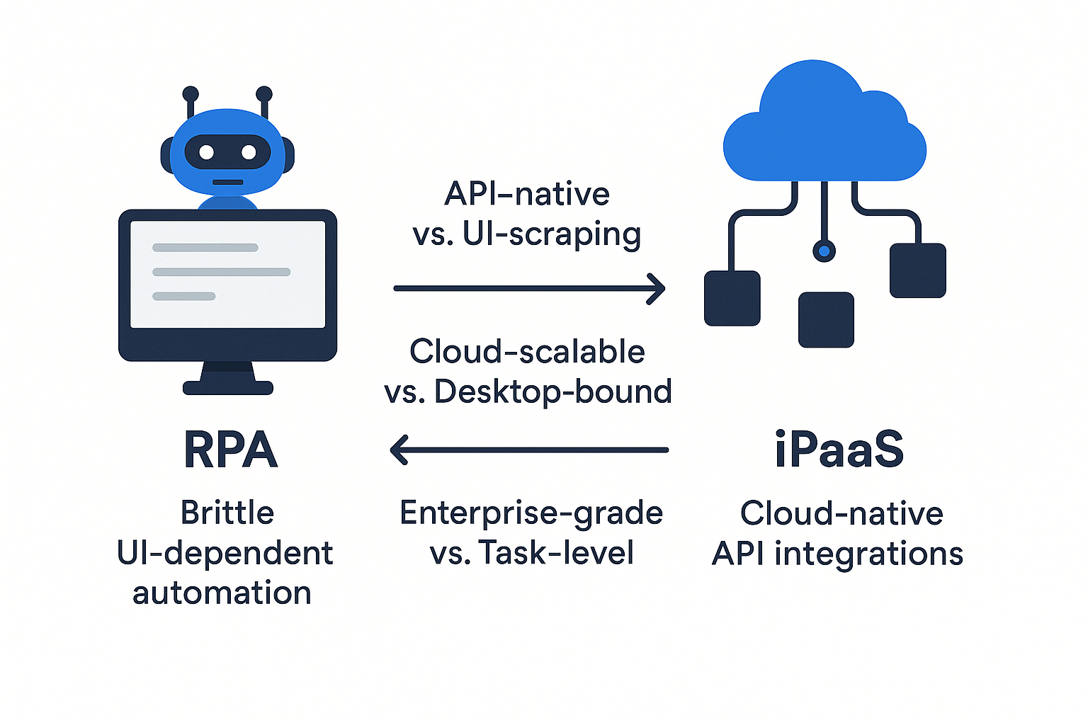 WorkatoとRPAの比較